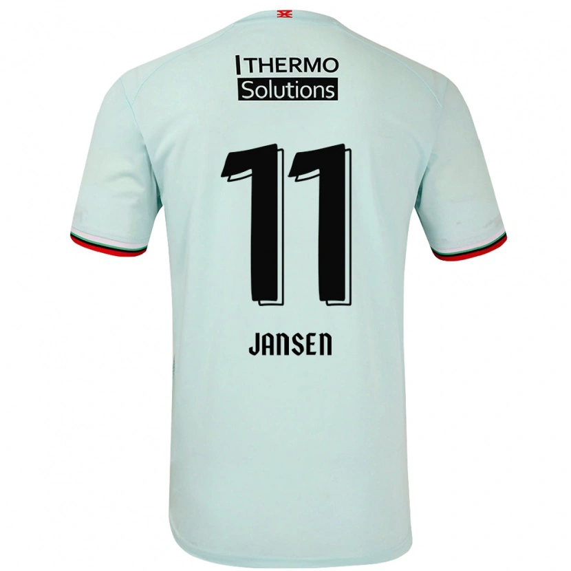 Danxen Kinder Renate Jansen #11 Hellgrün Auswärtstrikot Trikot 2024/25 T-Shirt Schweiz