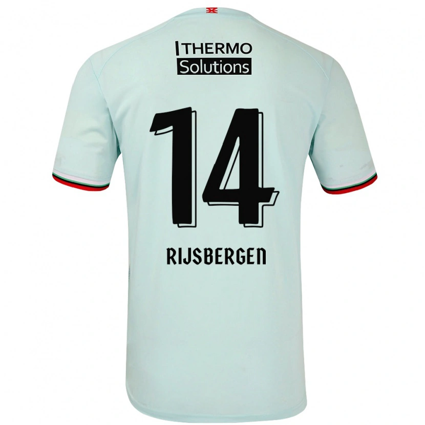 Danxen Kinder Liz Rijsbergen #14 Hellgrün Auswärtstrikot Trikot 2024/25 T-Shirt Schweiz