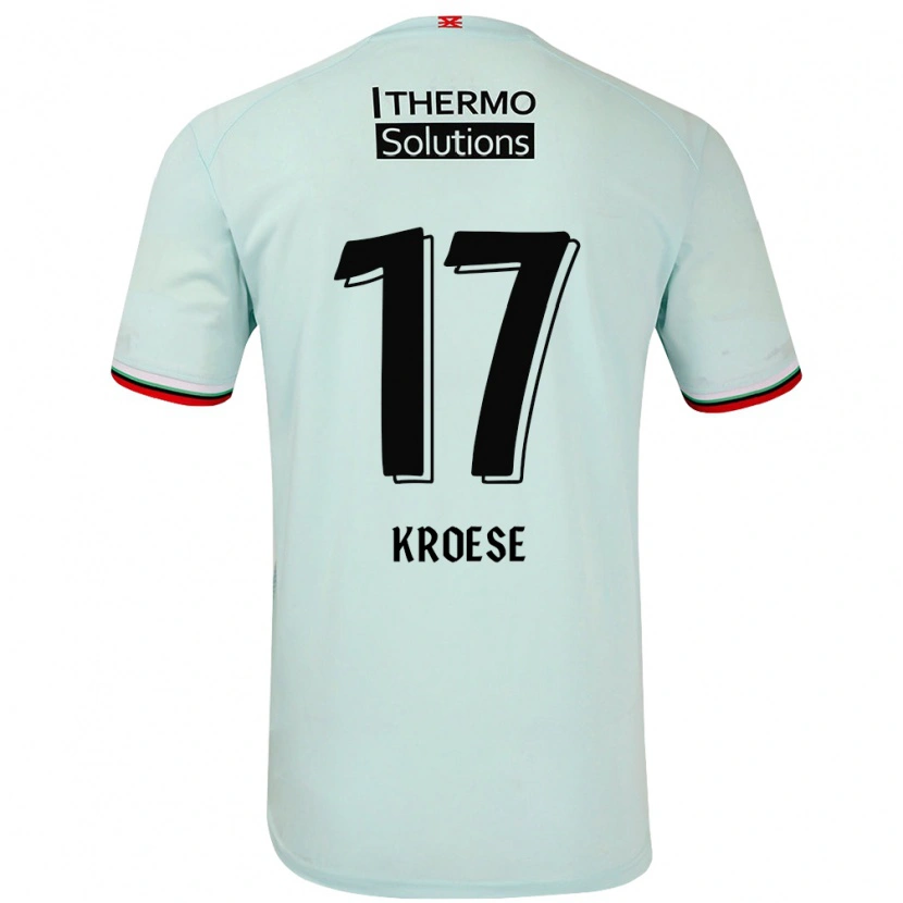 Danxen Kinder Fieke Kroese #17 Hellgrün Auswärtstrikot Trikot 2024/25 T-Shirt Schweiz