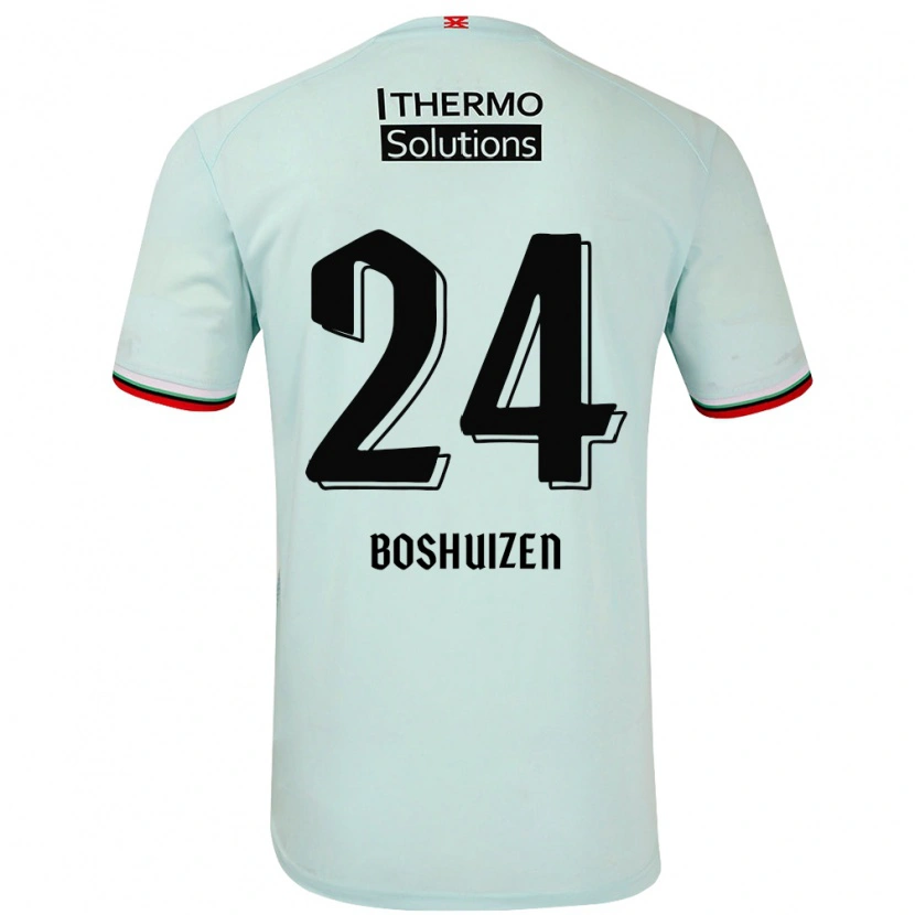 Danxen Kinder Annouk Boshuizen #24 Hellgrün Auswärtstrikot Trikot 2024/25 T-Shirt Schweiz