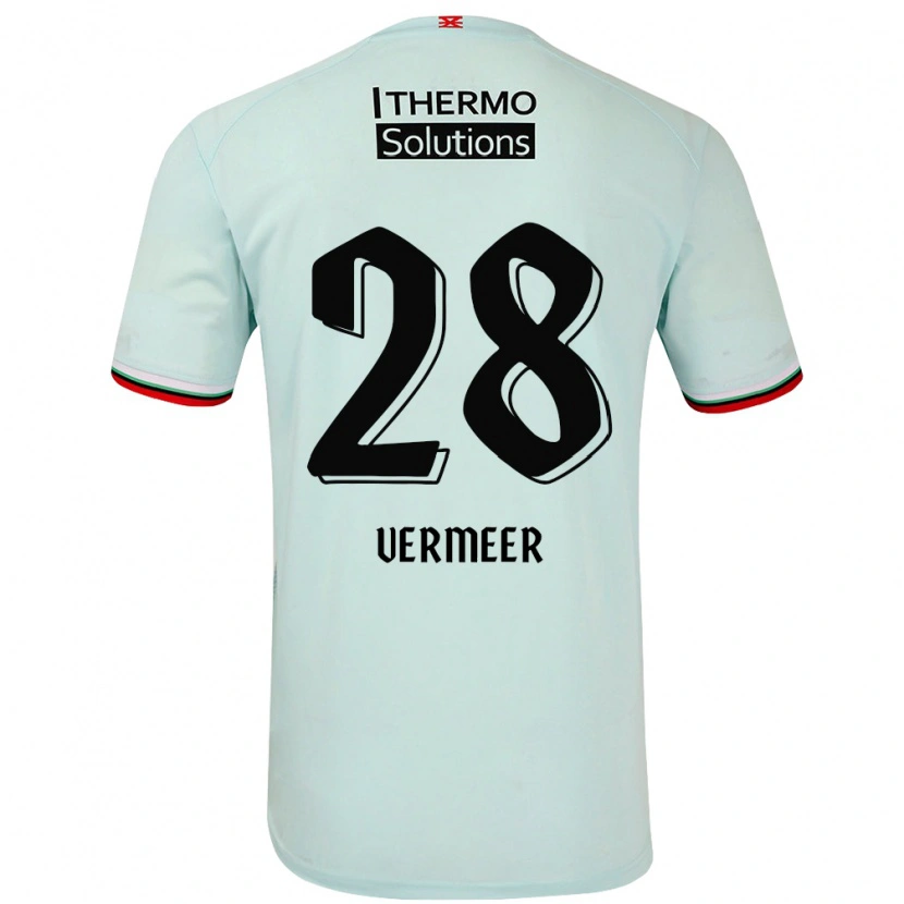 Danxen Kinder Sofie Vermeer #28 Hellgrün Auswärtstrikot Trikot 2024/25 T-Shirt Schweiz