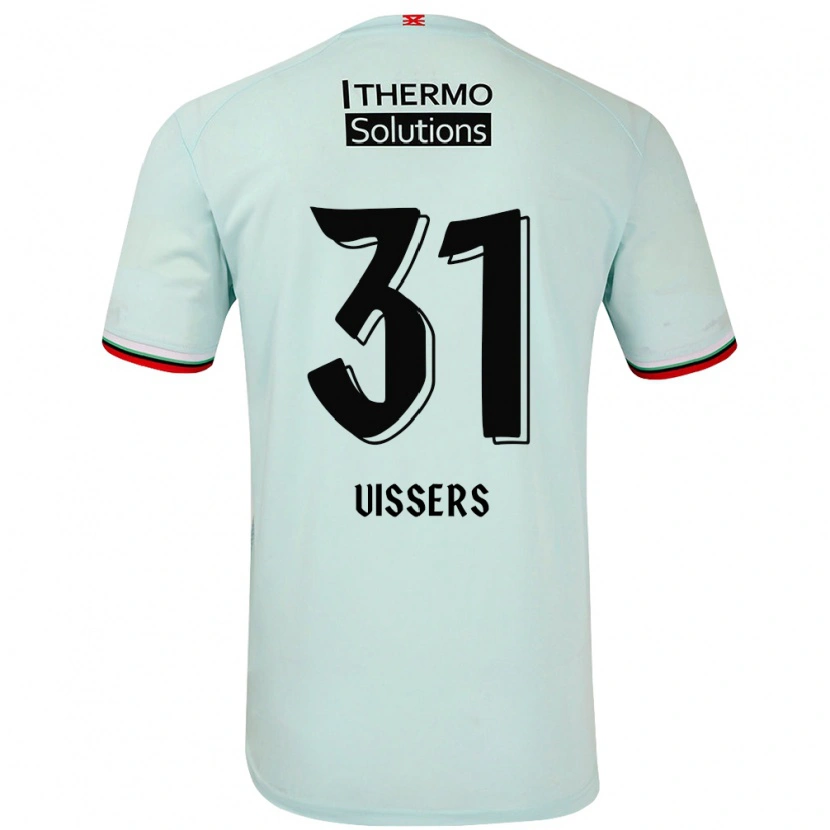 Danxen Kinder Kiki Vissers #31 Hellgrün Auswärtstrikot Trikot 2024/25 T-Shirt Schweiz