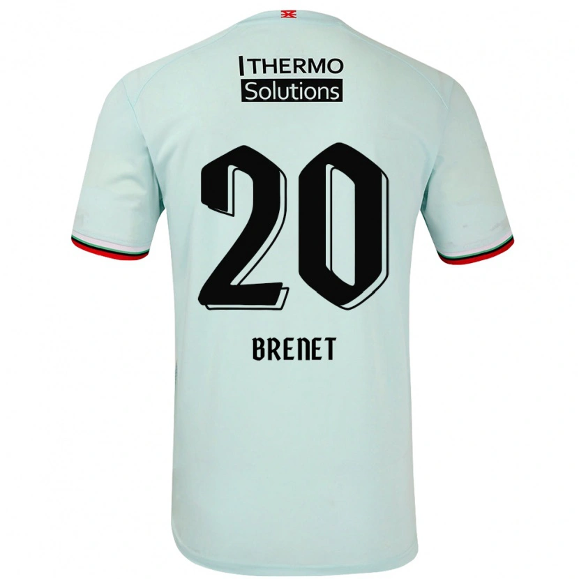 Danxen Kinder Joshua Brenet #20 Hellgrün Auswärtstrikot Trikot 2024/25 T-Shirt Schweiz