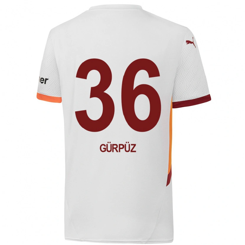 Danxen Kinder Gökdeniz Gürpüz #36 Weiß Gelb Rot Auswärtstrikot Trikot 2024/25 T-Shirt Schweiz