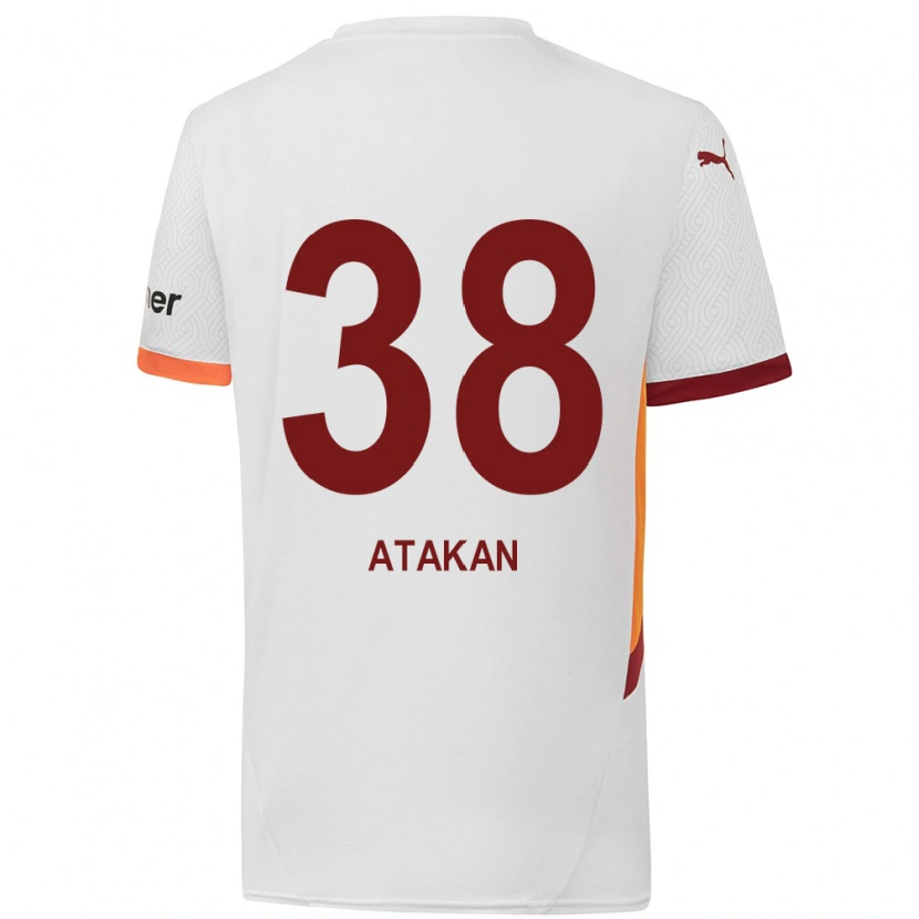 Danxen Kinder Atakan Ordu #38 Weiß Gelb Rot Auswärtstrikot Trikot 2024/25 T-Shirt Schweiz