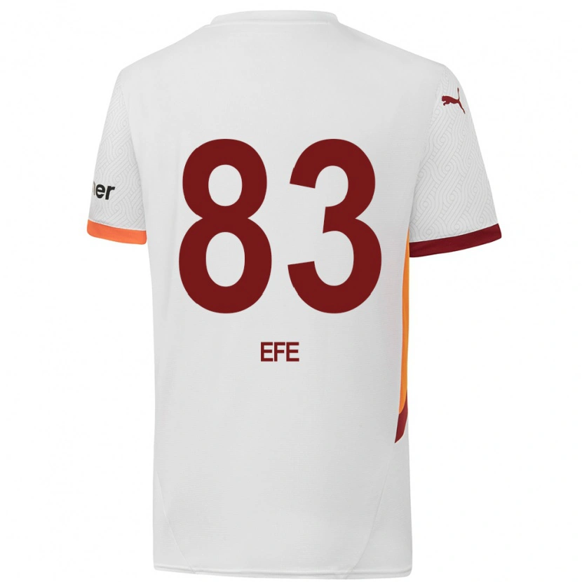 Danxen Kinder Efe Akman #83 Weiß Gelb Rot Auswärtstrikot Trikot 2024/25 T-Shirt Schweiz