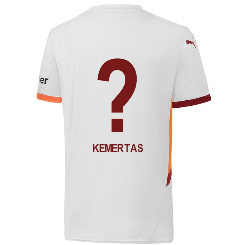 Danxen Kinder Batın Özden Kemertaş #0 Weiß Gelb Rot Auswärtstrikot Trikot 2024/25 T-Shirt Schweiz