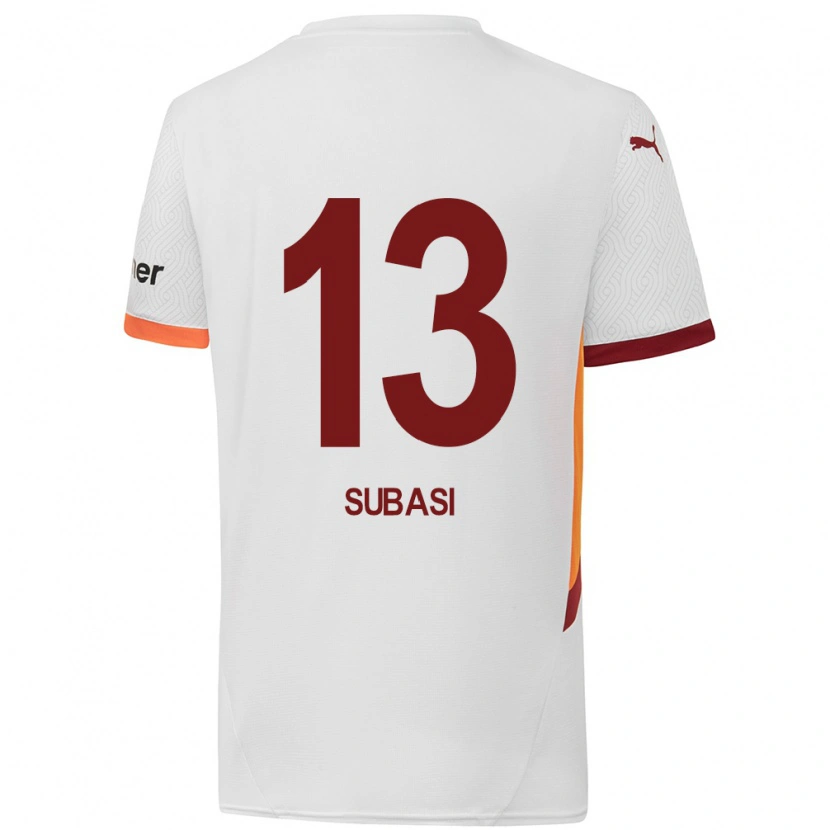 Danxen Kinder Kadir Subaşı #13 Weiß Gelb Rot Auswärtstrikot Trikot 2024/25 T-Shirt Schweiz