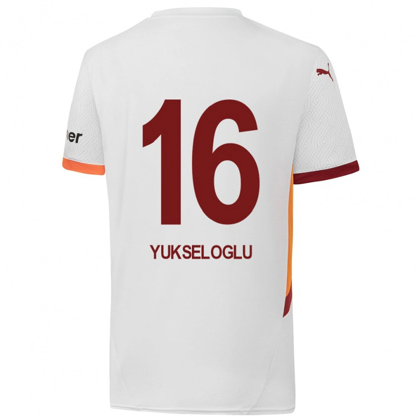 Danxen Kinder Ayaz Yükseloğlu #16 Weiß Gelb Rot Auswärtstrikot Trikot 2024/25 T-Shirt Schweiz