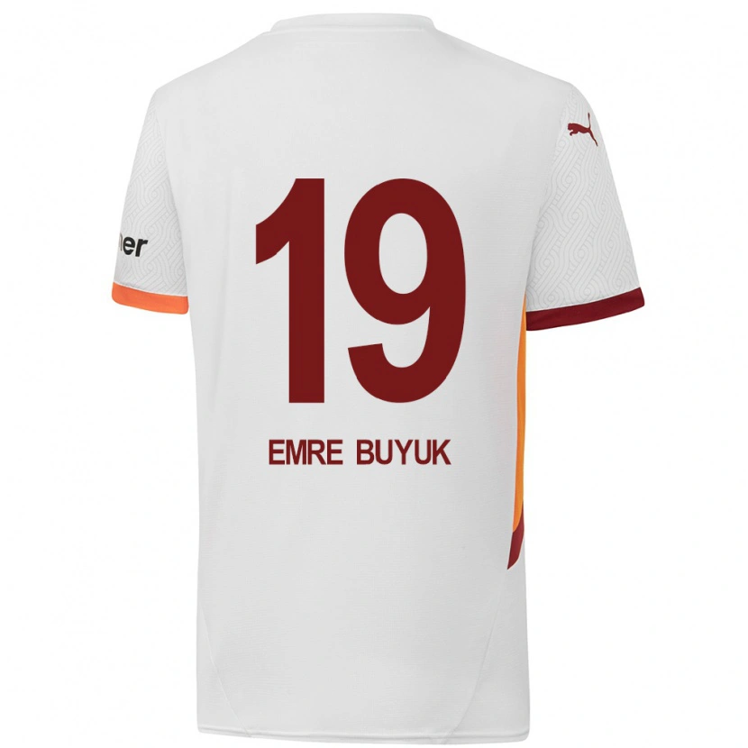 Danxen Kinder Enes Emre Büyük #19 Weiß Gelb Rot Auswärtstrikot Trikot 2024/25 T-Shirt Schweiz