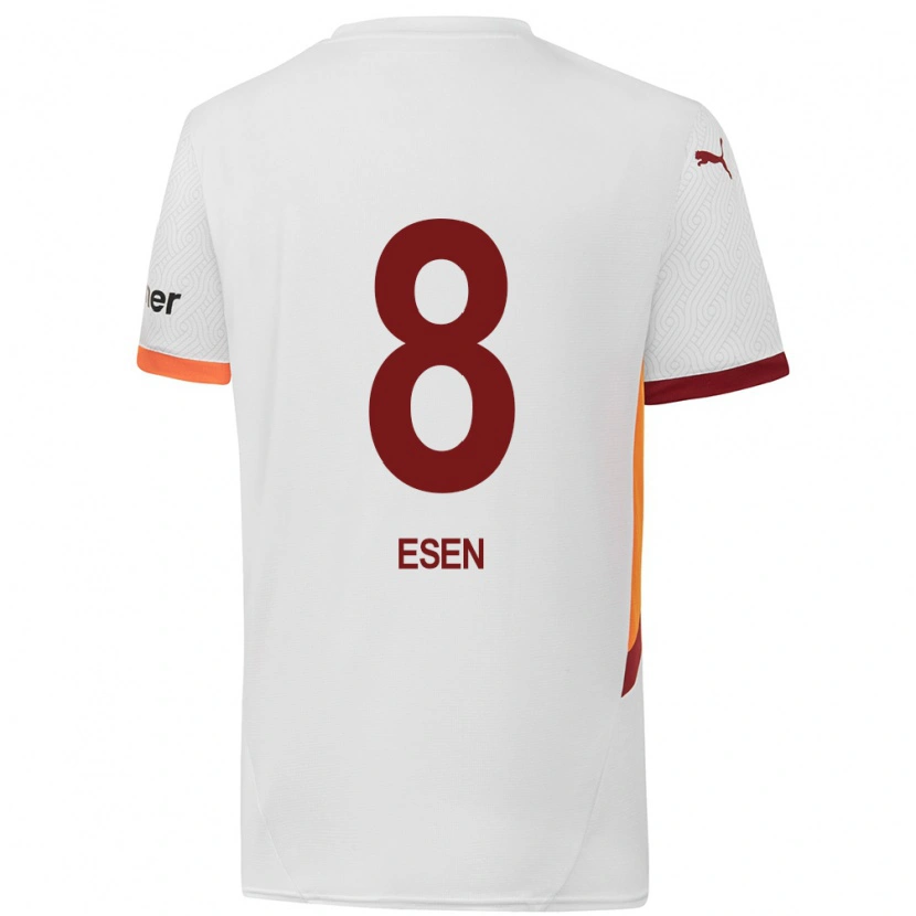 Danxen Kinder Emine Ecem Esen #8 Weiß Gelb Rot Auswärtstrikot Trikot 2024/25 T-Shirt Schweiz