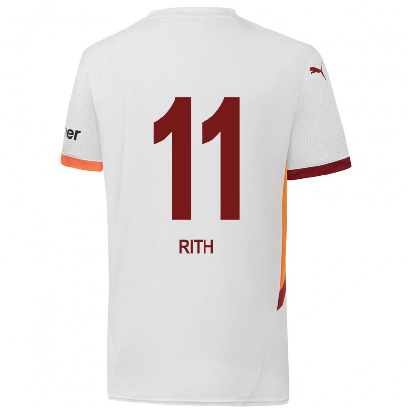 Danxen Kinder Monique Rith #11 Weiß Gelb Rot Auswärtstrikot Trikot 2024/25 T-Shirt Schweiz