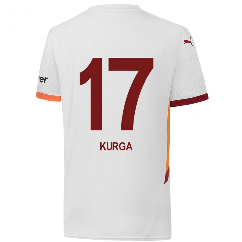 Danxen Kinder Handan Kurğa #17 Weiß Gelb Rot Auswärtstrikot Trikot 2024/25 T-Shirt Schweiz