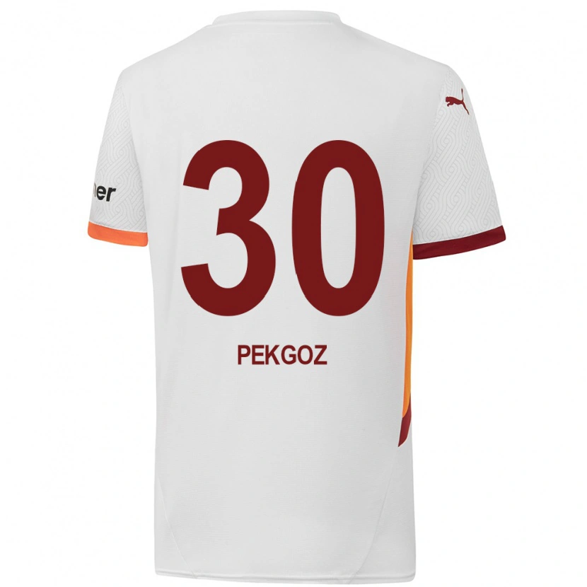 Danxen Kinder Berra Pekgöz #30 Weiß Gelb Rot Auswärtstrikot Trikot 2024/25 T-Shirt Schweiz