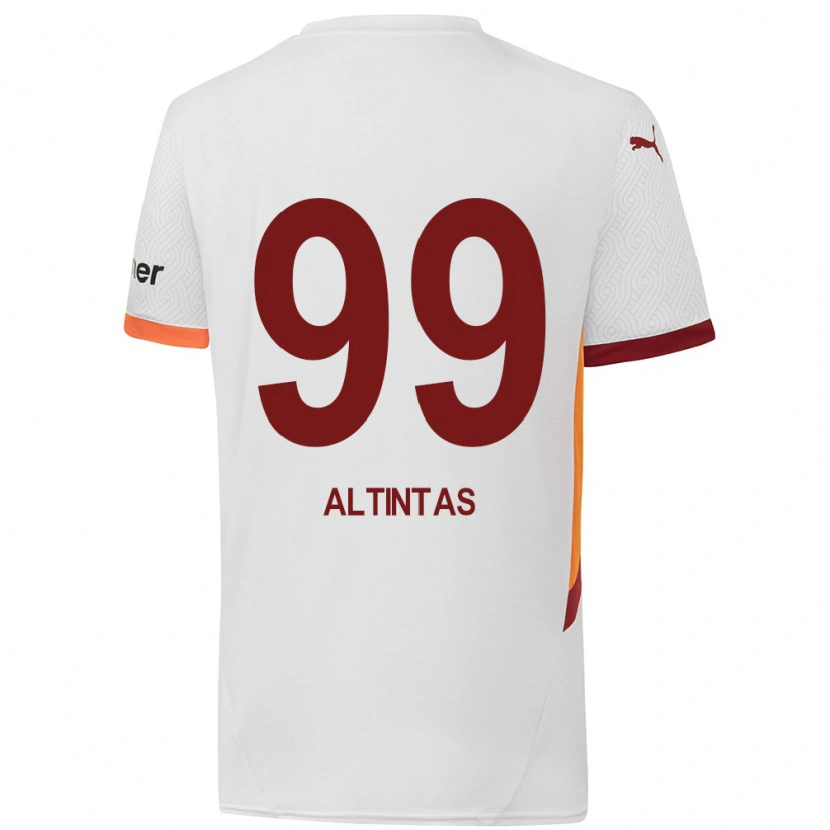 Danxen Kinder Benan Altıntaş #99 Weiß Gelb Rot Auswärtstrikot Trikot 2024/25 T-Shirt Schweiz