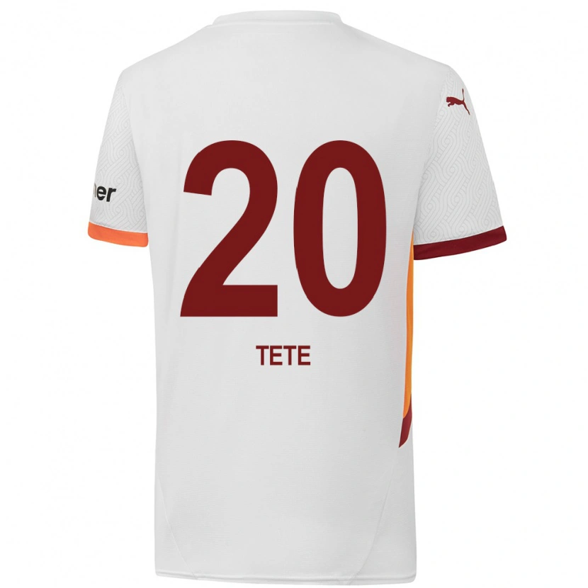 Danxen Kinder Tetê #20 Weiß Gelb Rot Auswärtstrikot Trikot 2024/25 T-Shirt Schweiz