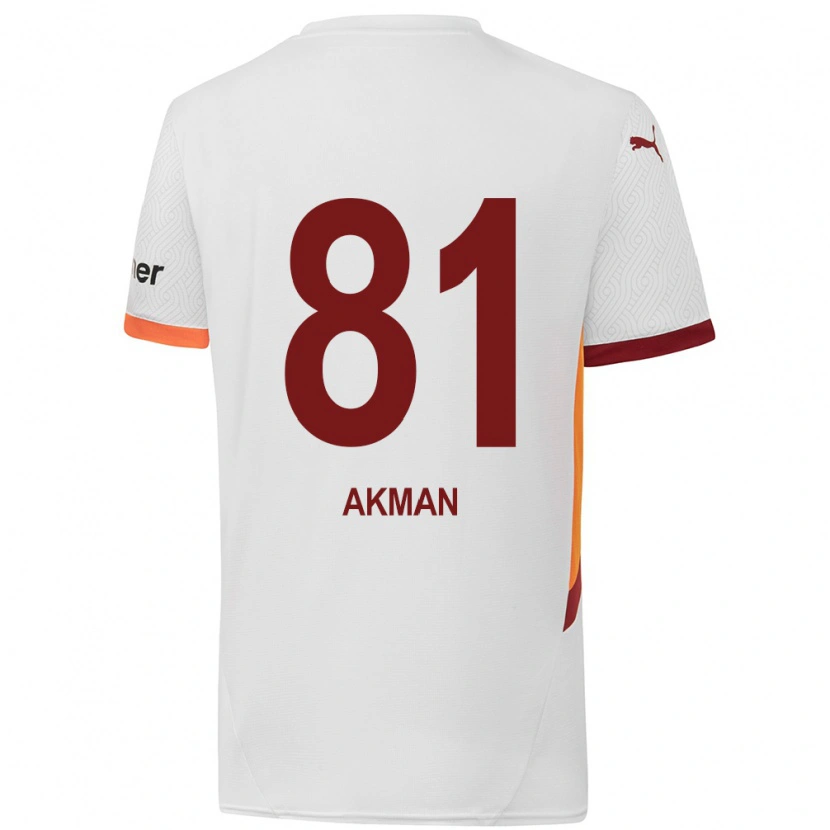 Danxen Kinder Hamza Akman #81 Weiß Gelb Rot Auswärtstrikot Trikot 2024/25 T-Shirt Schweiz