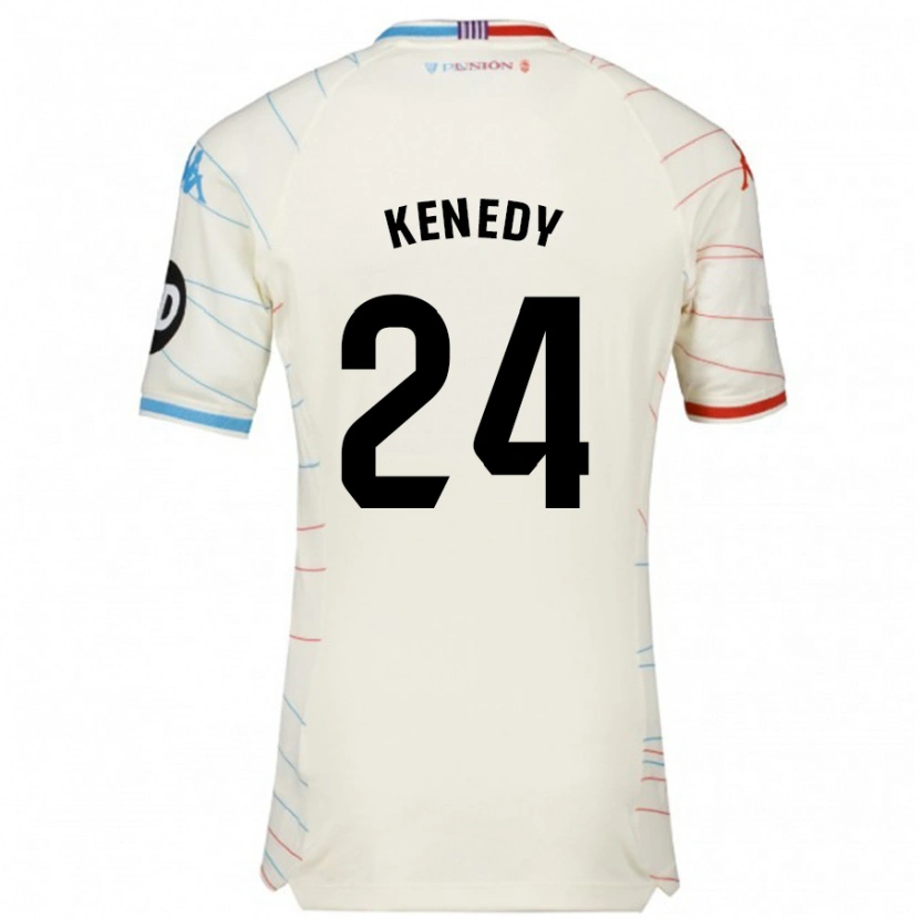 Danxen Kinder Kenedy #24 Weiß Rot Blau Auswärtstrikot Trikot 2024/25 T-Shirt Schweiz