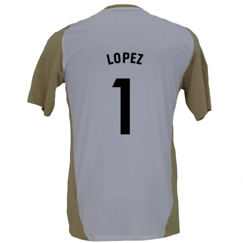 Danxen Kinder Luis López #1 Braunweiß Auswärtstrikot Trikot 2024/25 T-Shirt Schweiz