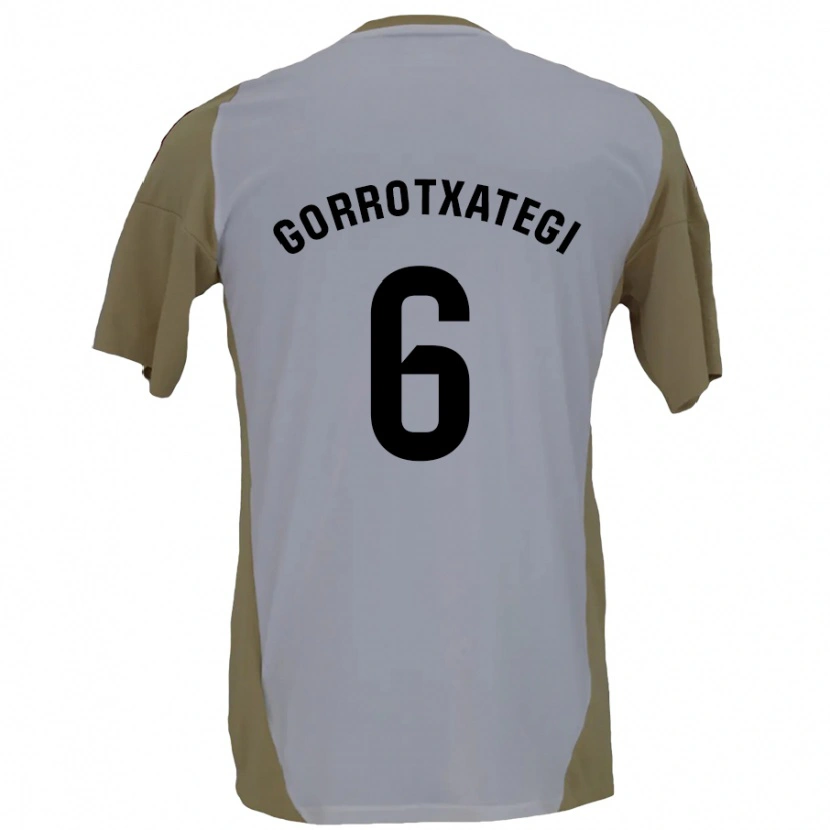 Danxen Kinder Jon Gorrotxategi #6 Braunweiß Auswärtstrikot Trikot 2024/25 T-Shirt Schweiz