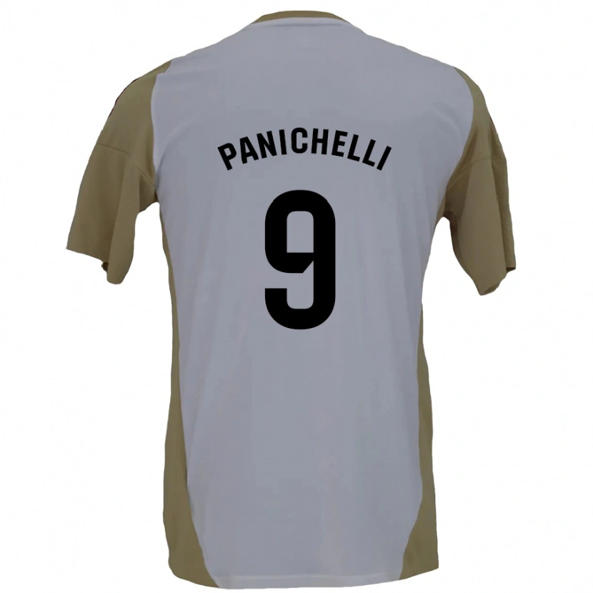 Danxen Kinder Joaquín Panichelli #9 Braunweiß Auswärtstrikot Trikot 2024/25 T-Shirt Schweiz