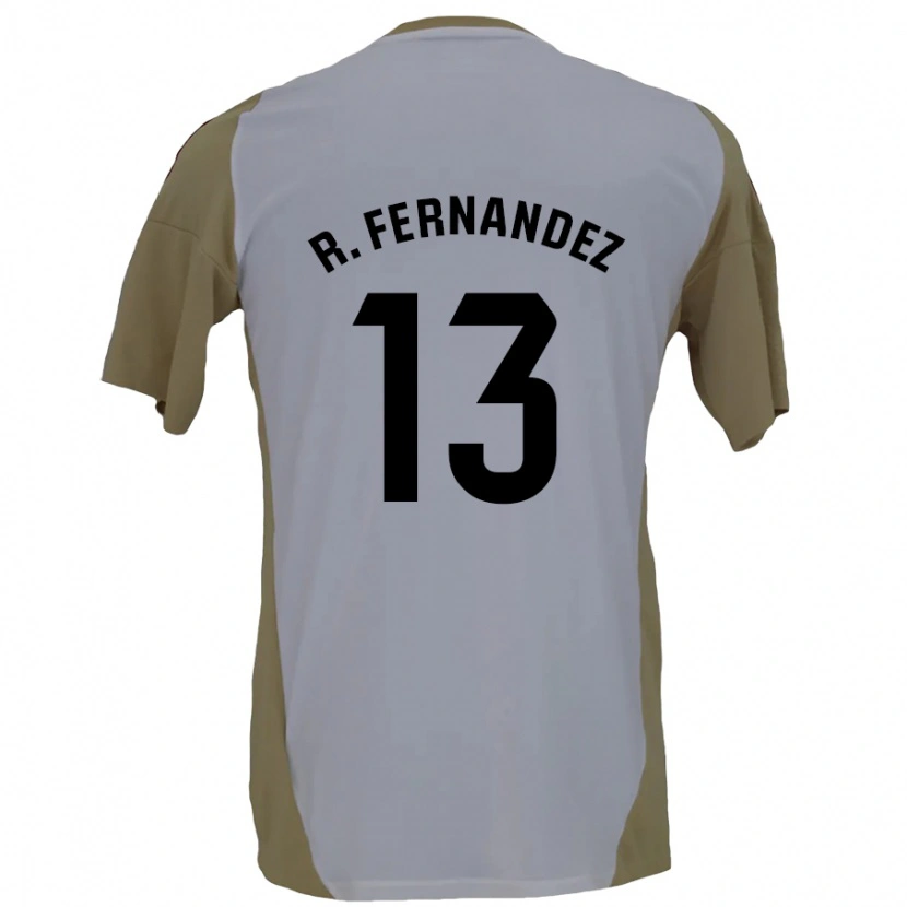 Danxen Kinder Raúl Fernández #13 Braunweiß Auswärtstrikot Trikot 2024/25 T-Shirt Schweiz