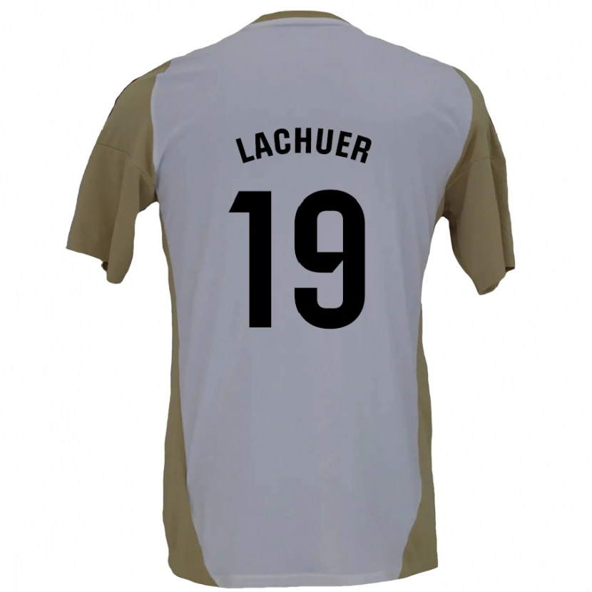 Danxen Kinder Mathis Lachuer #19 Braunweiß Auswärtstrikot Trikot 2024/25 T-Shirt Schweiz