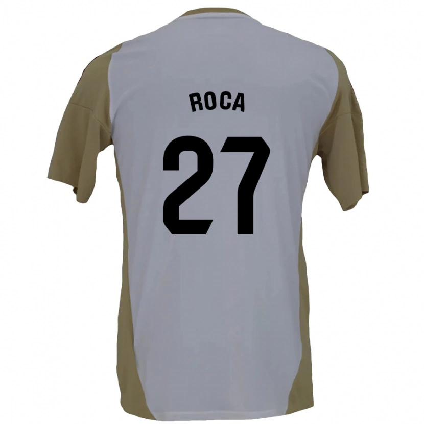 Danxen Kinder Joel Roca #27 Braunweiß Auswärtstrikot Trikot 2024/25 T-Shirt Schweiz