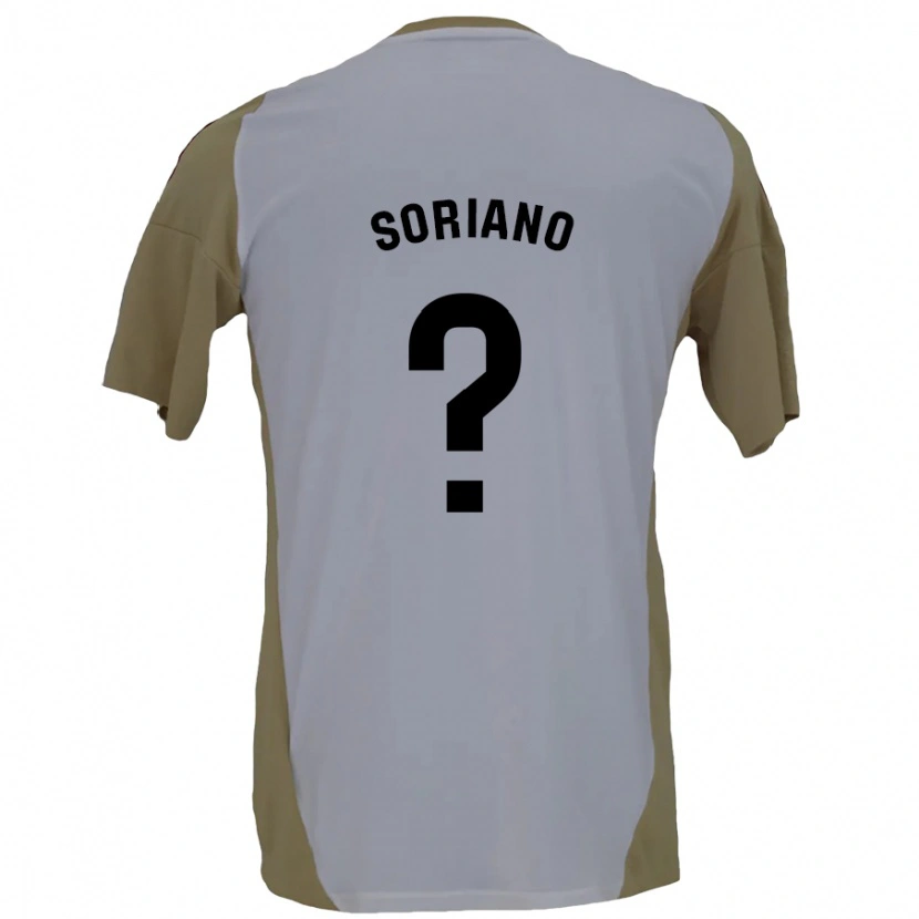 Danxen Kinder Adrián Soriano #0 Braunweiß Auswärtstrikot Trikot 2024/25 T-Shirt Schweiz