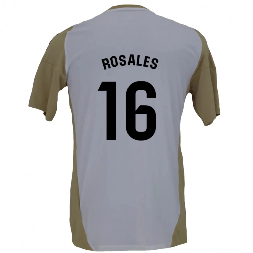 Danxen Kinder Diego Rosales #16 Braunweiß Auswärtstrikot Trikot 2024/25 T-Shirt Schweiz