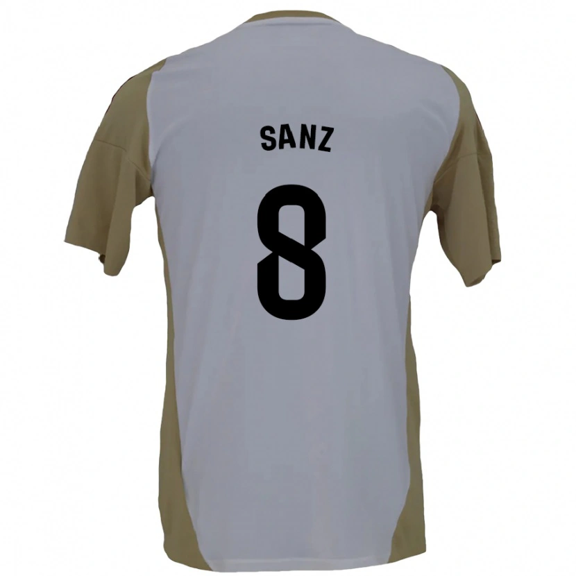 Danxen Kinder Álvaro Sanz #8 Braunweiß Auswärtstrikot Trikot 2024/25 T-Shirt Schweiz