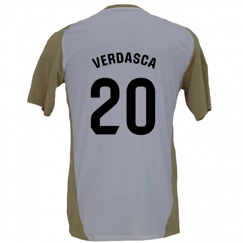 Danxen Kinder Diogo Verdasca #20 Braunweiß Auswärtstrikot Trikot 2024/25 T-Shirt Schweiz