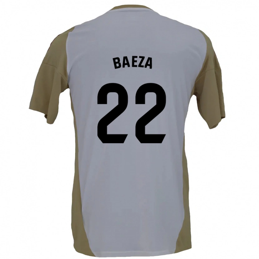 Danxen Kinder Miguel Baeza #22 Braunweiß Auswärtstrikot Trikot 2024/25 T-Shirt Schweiz