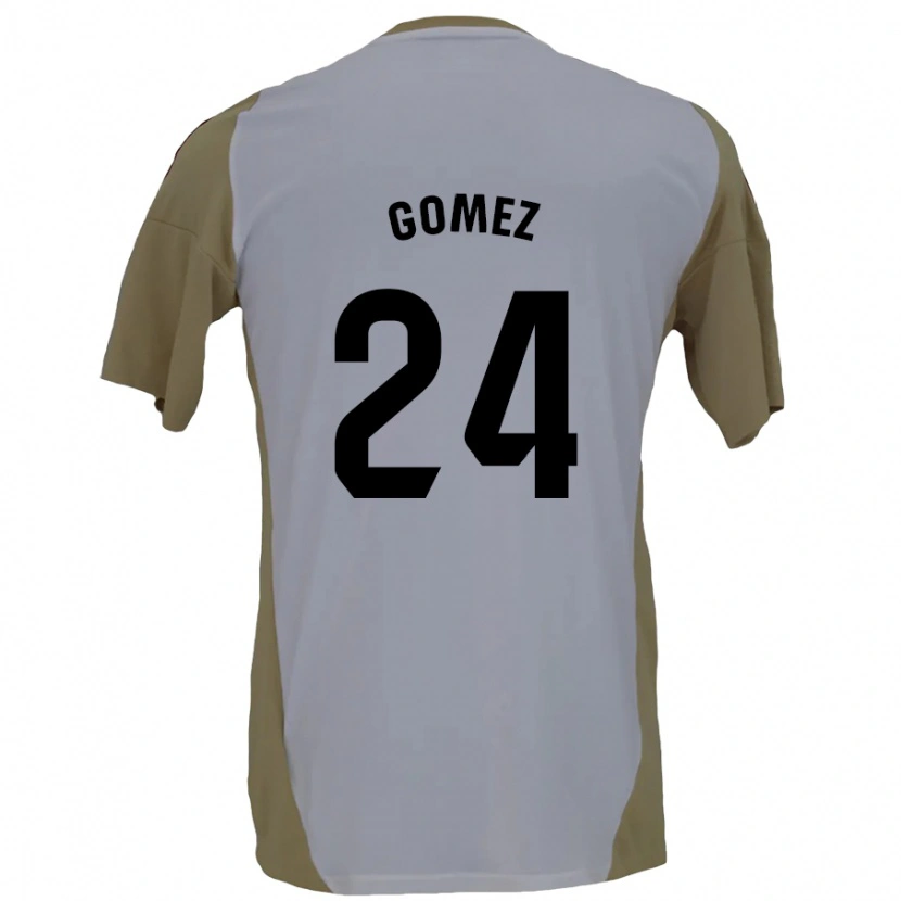 Danxen Kinder Jonathan Gómez #24 Braunweiß Auswärtstrikot Trikot 2024/25 T-Shirt Schweiz