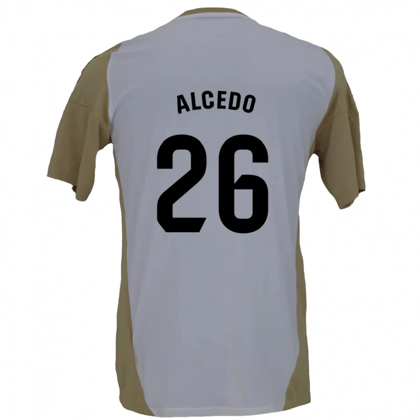 Danxen Kinder Juan María Alcedo #26 Braunweiß Auswärtstrikot Trikot 2024/25 T-Shirt Schweiz