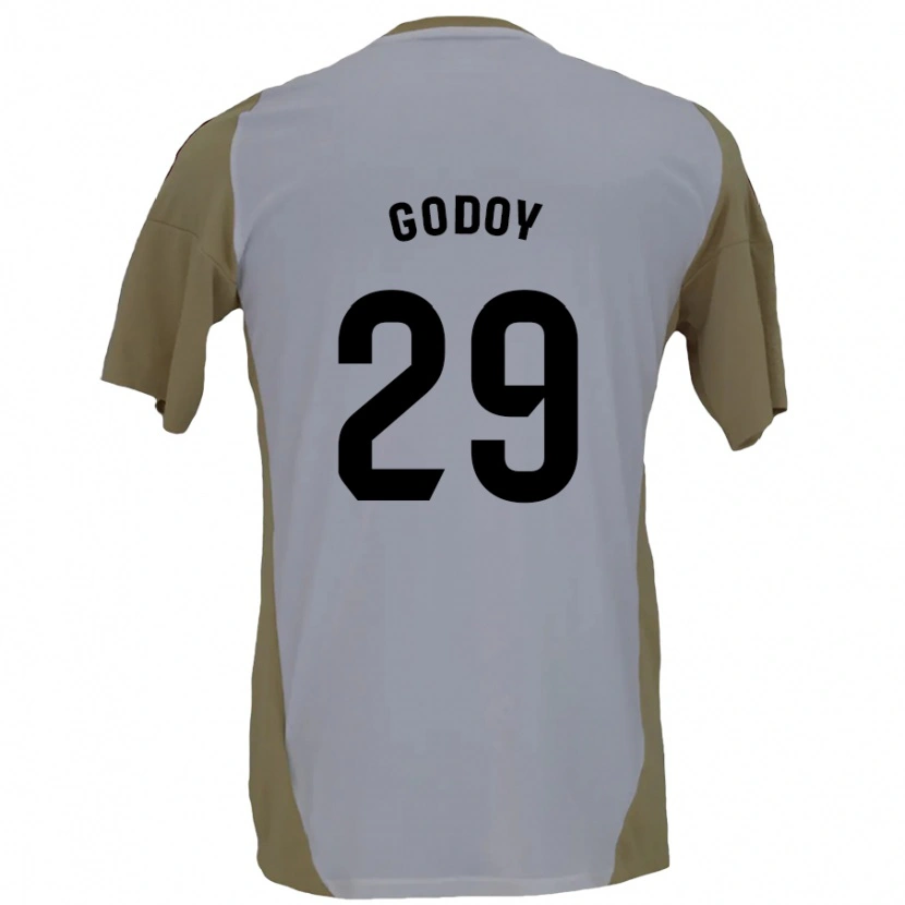 Danxen Kinder Alan Godoy #29 Braunweiß Auswärtstrikot Trikot 2024/25 T-Shirt Schweiz