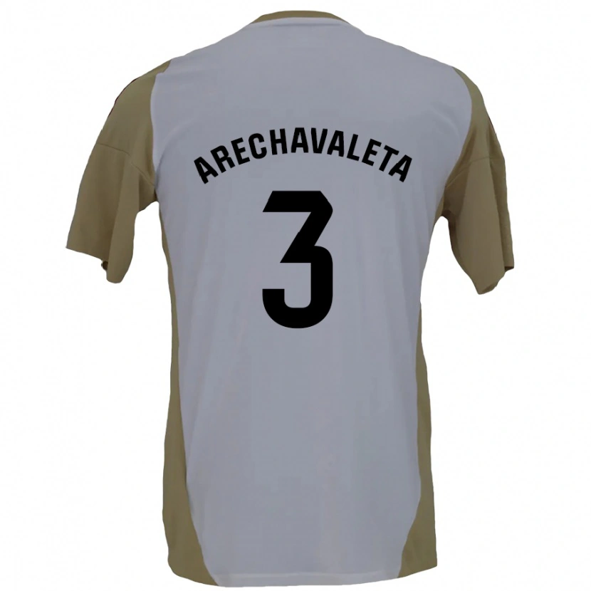 Danxen Kinder Jorge Arechavaleta #3 Braunweiß Auswärtstrikot Trikot 2024/25 T-Shirt Schweiz