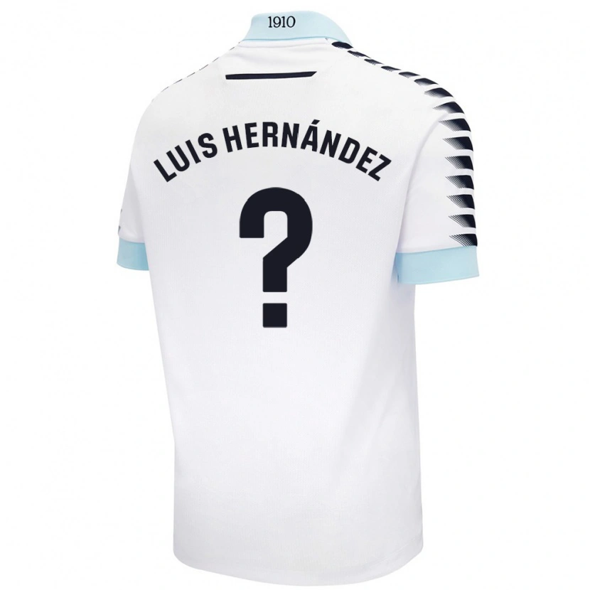 Danxen Kinder Luis Hernández #0 Weiß Blau Auswärtstrikot Trikot 2024/25 T-Shirt Schweiz