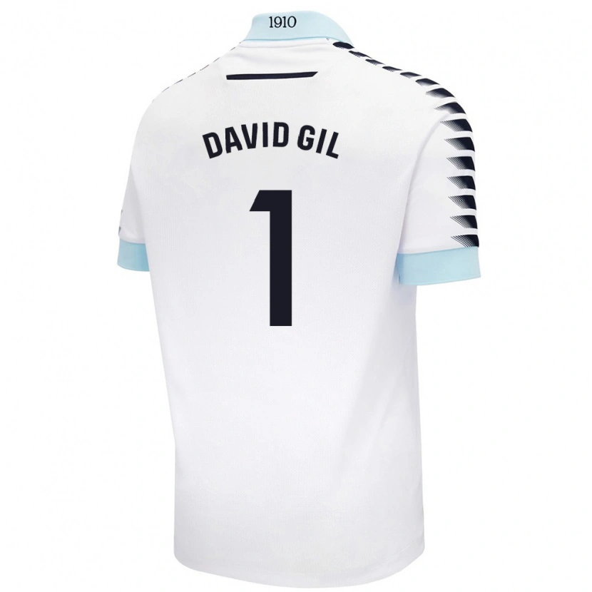 Danxen Kinder David Gil #1 Weiß Blau Auswärtstrikot Trikot 2024/25 T-Shirt Schweiz