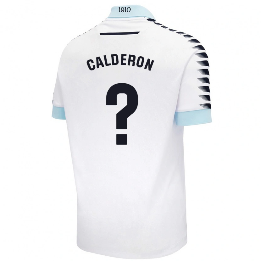 Danxen Kinder Martín Calderón #0 Weiß Blau Auswärtstrikot Trikot 2024/25 T-Shirt Schweiz