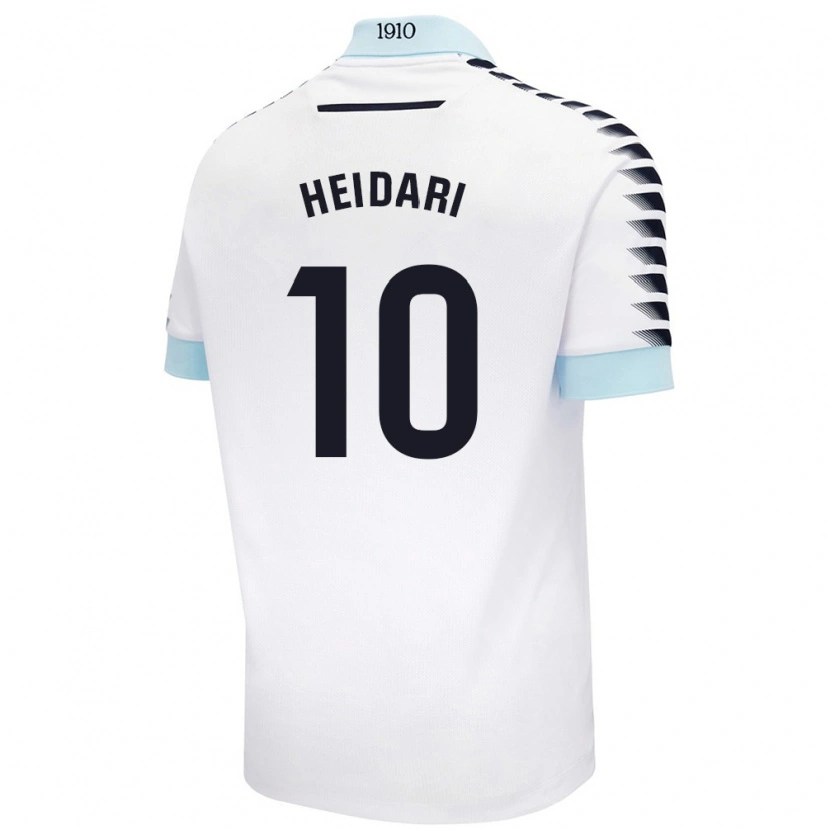 Danxen Kinder Arman Heidari #10 Weiß Blau Auswärtstrikot Trikot 2024/25 T-Shirt Schweiz