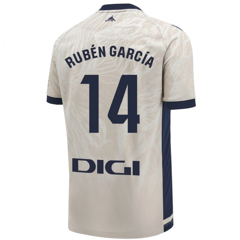 Danxen Kinder Rubén García #14 Hellgrau Auswärtstrikot Trikot 2024/25 T-Shirt Schweiz