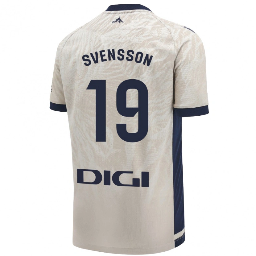 Danxen Kinder Max Svensson #19 Hellgrau Auswärtstrikot Trikot 2024/25 T-Shirt Schweiz