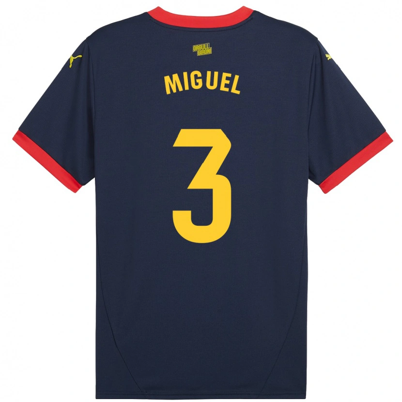 Danxen Kinder Miguel Gutiérrez #3 Marinerot Auswärtstrikot Trikot 2024/25 T-Shirt Schweiz