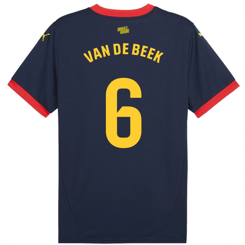 Danxen Kinder Donny Van De Beek #6 Marinerot Auswärtstrikot Trikot 2024/25 T-Shirt Schweiz