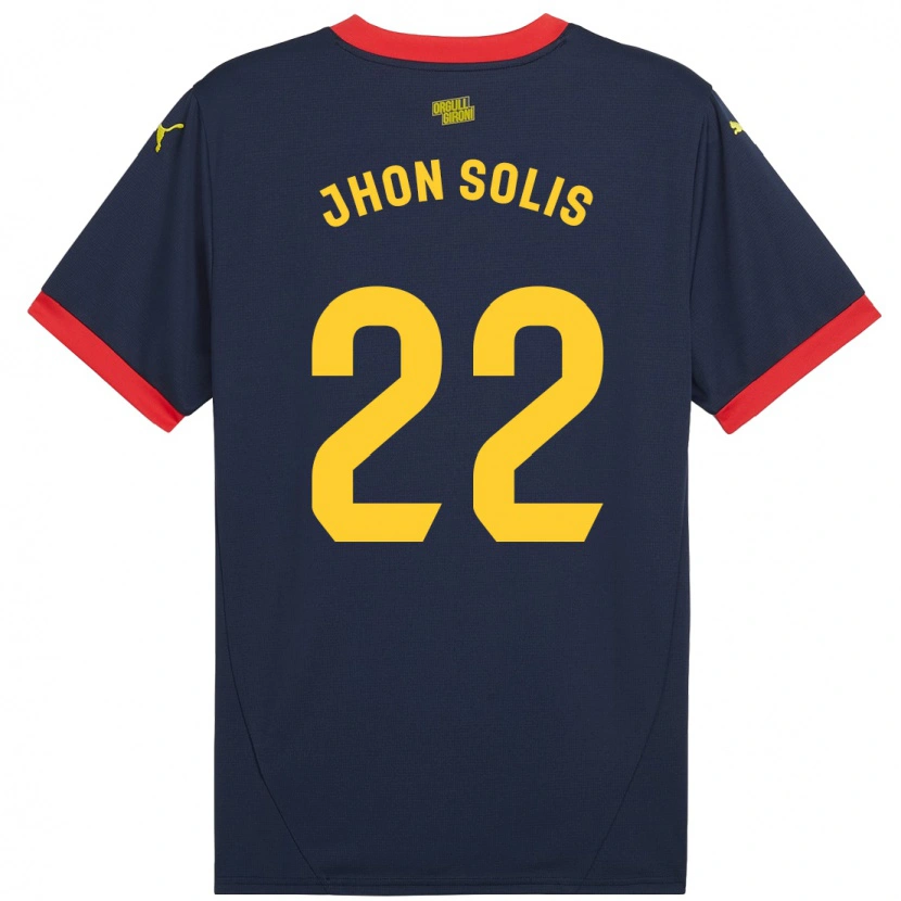 Danxen Kinder Jhon Solís #22 Marinerot Auswärtstrikot Trikot 2024/25 T-Shirt Schweiz