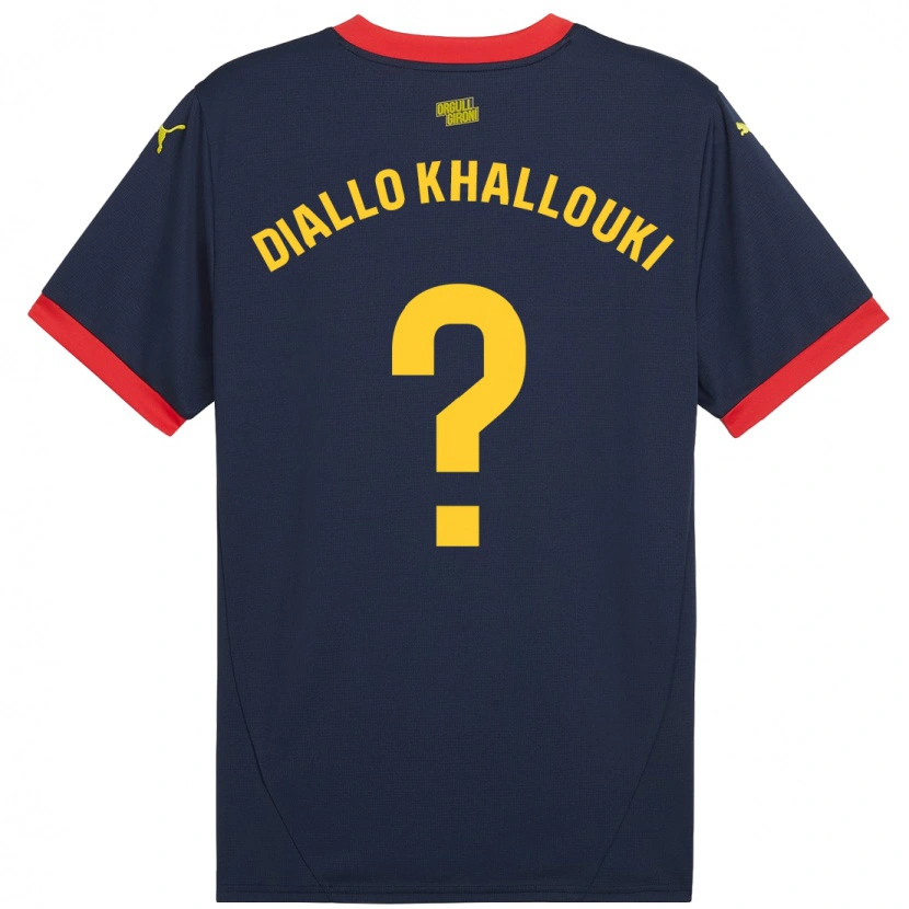 Danxen Kinder Siaka Diallo Khallouki #0 Marinerot Auswärtstrikot Trikot 2024/25 T-Shirt Schweiz