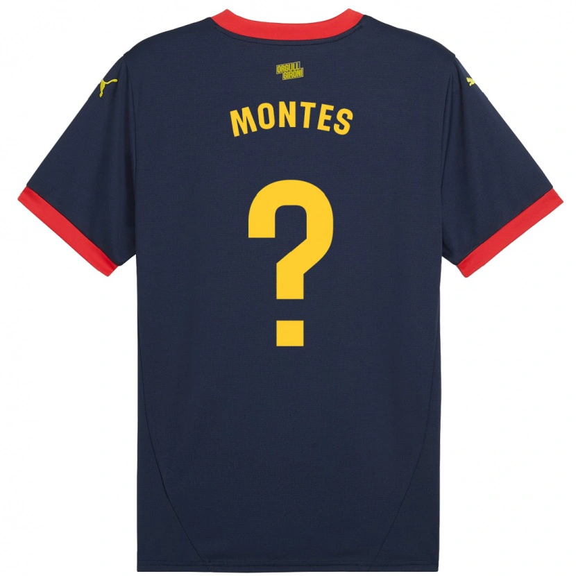 Danxen Kinder Luis Montes #0 Marinerot Auswärtstrikot Trikot 2024/25 T-Shirt Schweiz