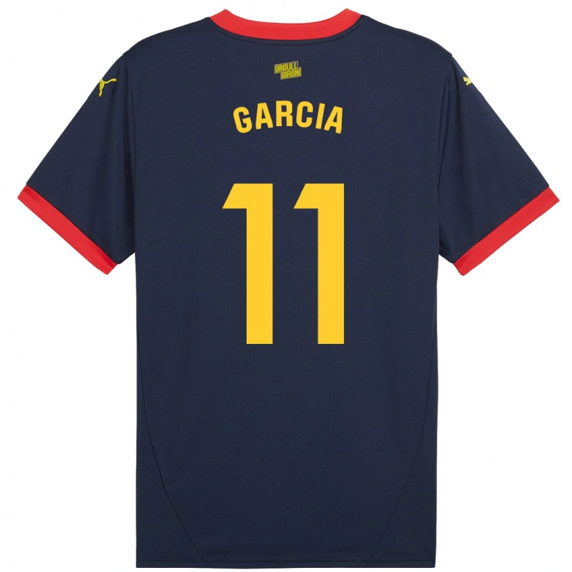 Danxen Kinder Jastin García #11 Marinerot Auswärtstrikot Trikot 2024/25 T-Shirt Schweiz