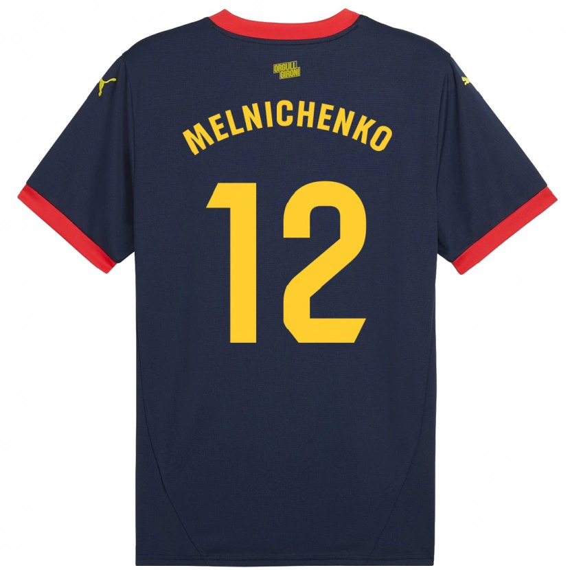 Danxen Kinder Dmytro Melnichenko #12 Marinerot Auswärtstrikot Trikot 2024/25 T-Shirt Schweiz